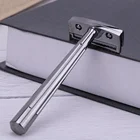 Razor Blade Yaqi New Razor Katana Globe Trotter Brass Handle Single Blade Single Edge Safety Razor