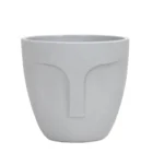 Mini Plants Nordic Style Mini Creative Face Shaped Round Desktophigh Quality Succulent Plants Resin Flower Pots