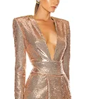 Dress Women Deep V Neck Sequins Beading Dress Slim Body Sexy Party Mini Dress High Waist Women Party Sequins Dress