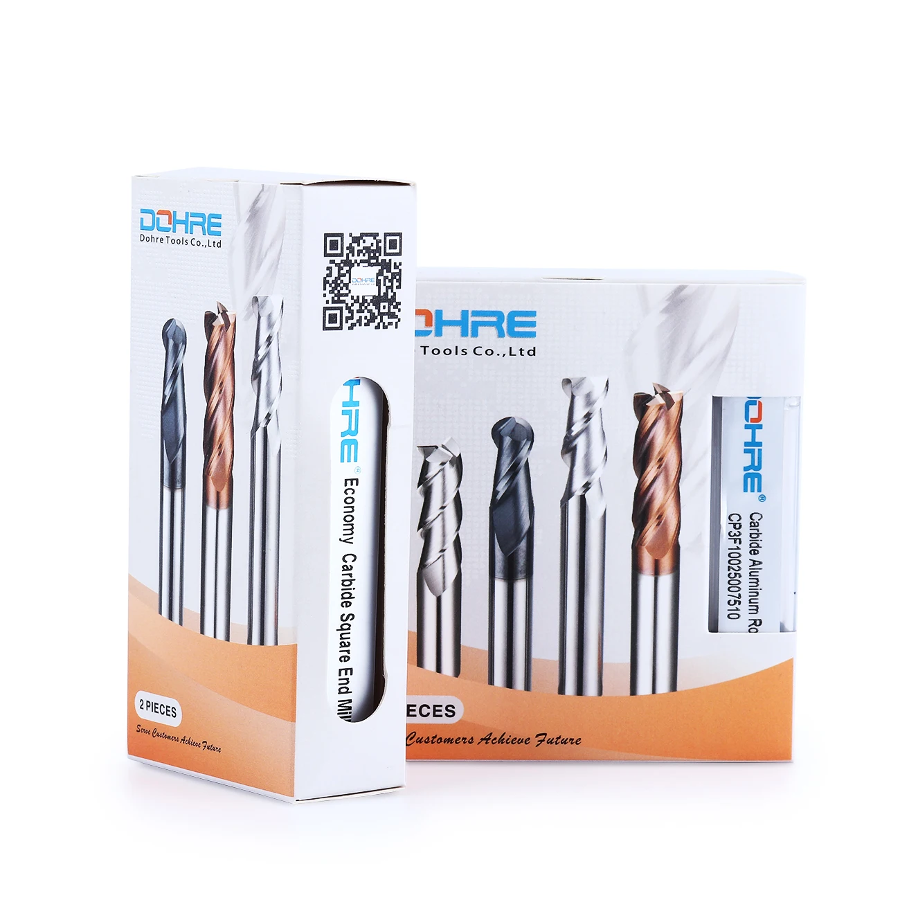 Dohre Hrc55 Solid Carbide 3 Flutes High Helix Highlight Aluminum End