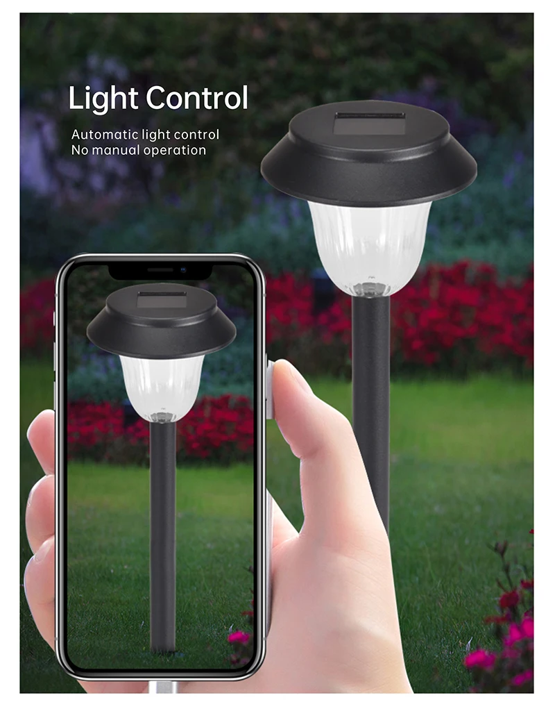 Outdoor Easy Install Pathway Yard Villa Decoration Solar Lawn Light waterproof solar led garden light