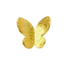Nail Nail KB 3D Gold Sliver Black Rose Gold Metal Butterfly Nail Alloy For Nail Art Decoration