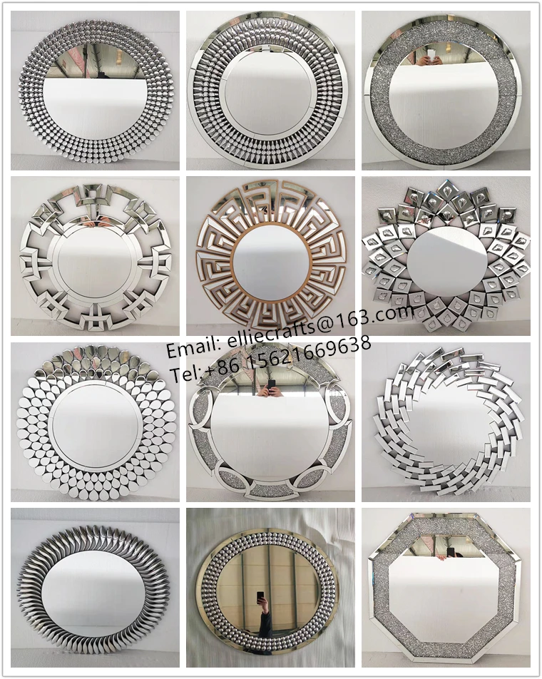 round diamond mirror