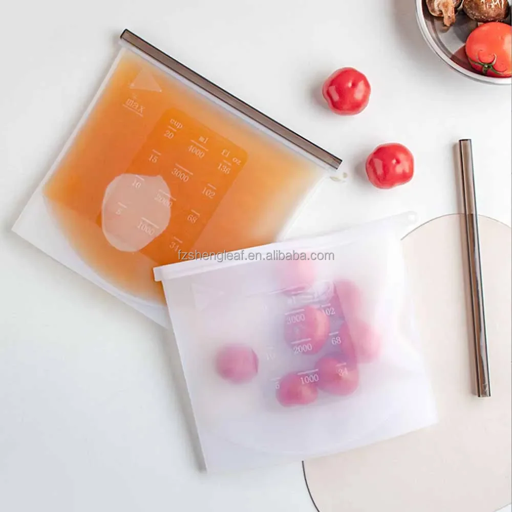 product extra large reusable fresh clear ziplock silicone  freezer bag food storage and container for efficient food packaging-3