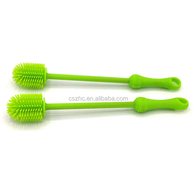Wholesale Custom Silicone Bottle Cleaning Brush With Comfort Grip Handle