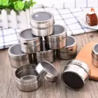 Spice Kitchen Kitchen Amazon Set Of Spice Tins Round Spice Rack Kitchen Accessories Stainless Steel Magnetic Spice Jar