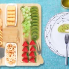 Kitchen Bamboo Charcuterie Cheese Board And Cutting Board With Knives Kitchen Utensil