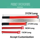 Tie Hook Customized Logo Reusable Back To Back Cable Tie Hook And Loop Strap Fasteners Band Loop Hook
