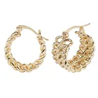 Hoop Earrings 2021 New Temperament Wild Personality Metal Chain Ear Hoop Earrings