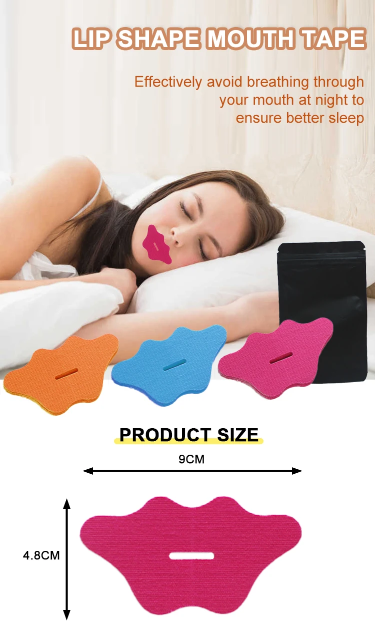Bamboo Silk Mouth Tape for Sleeping Sleep Strips Nose Breathing Cute Lip Tape for Sleeping manufacture