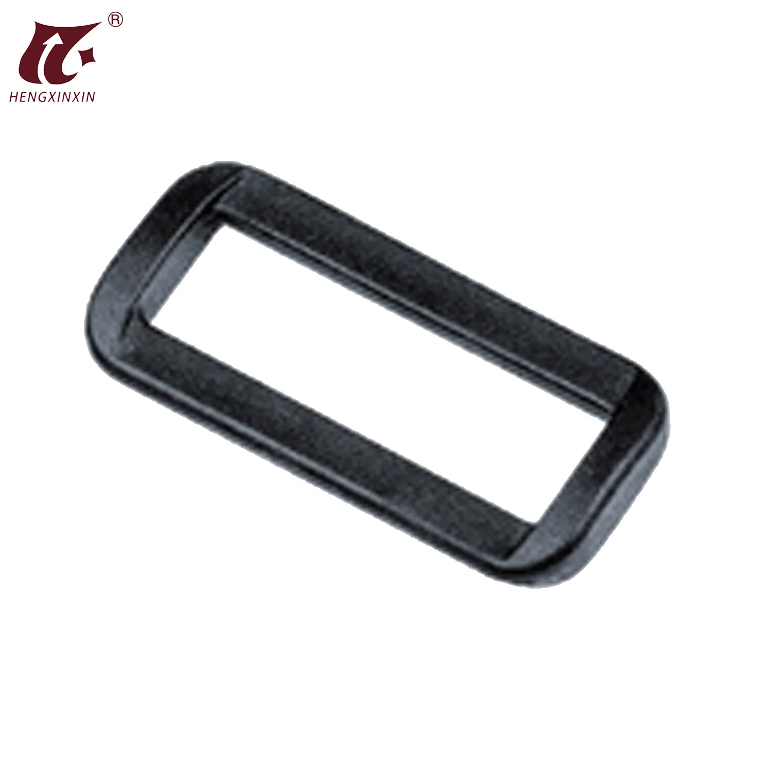 12 pcs Black Plastic Buckle Loop Rectangle Ring Luggage 1-1/2" X 3/16" #PR38 