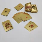 Poker Poker Card 24K Gold Plated Poker Game 54 Playing Cards For Party Casino Gift OEM Custom Ads Card