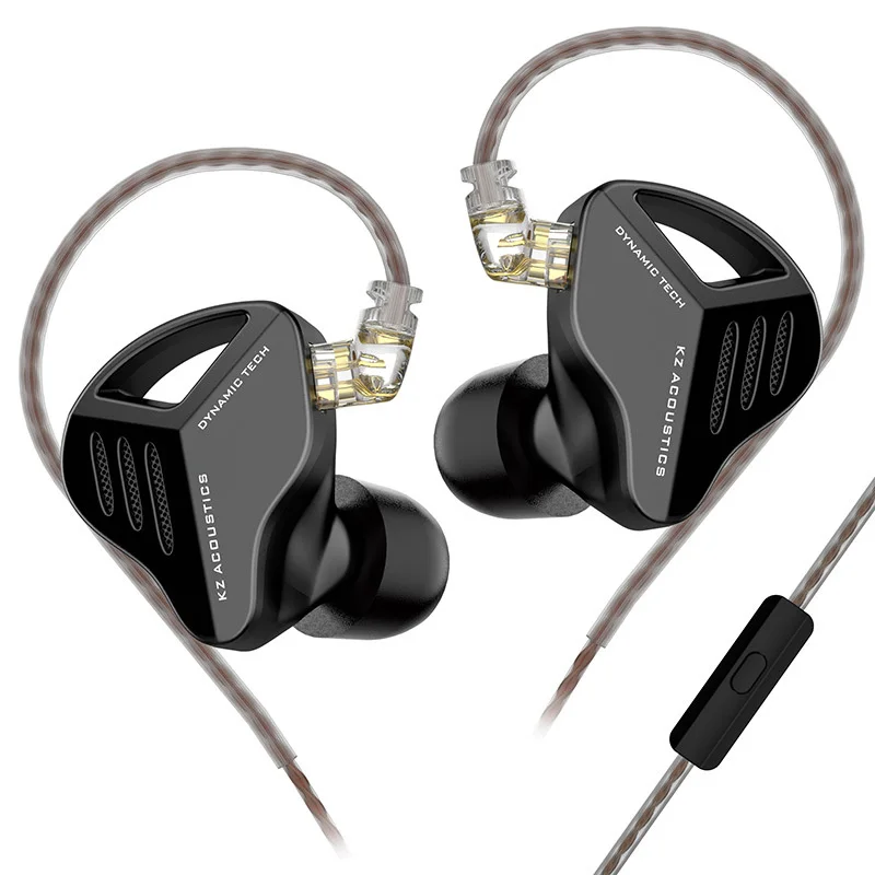 KZ ZVX Wired Headphones 3.5mm Dynamic HIFI Bass Earbuds In Ear Monitor Headphones Sport Noise Cancelling Headset KZ Earphones