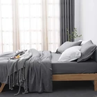 Sheet Set Solid Color 100% Tencel Lyocell Bed Sheet Set Factory Custom