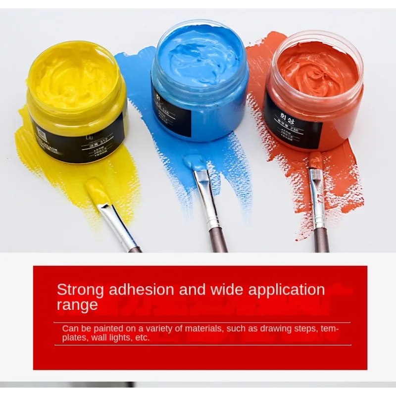 100ml Gouache Paint Bottled Student Hand Painted Color Graffiti Color