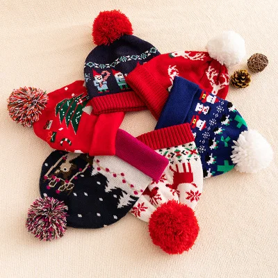 ladies christmas bobble hats