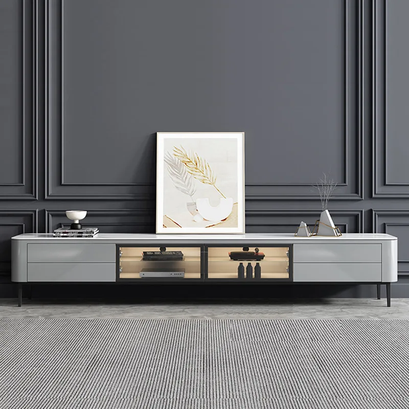 Modern Design Nordic Style Luxury Metal Base Living Room Tv Stand Cabinets