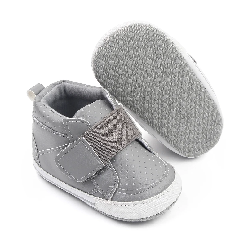 Spring and Autumn 0-1 Year Old Baby Shoes High Top Line with Baby Walking Sports Shoes manufacture