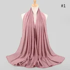 Scarve Latest Design FENNYSUN 75*180 Long Lace Edges Bubble Plain Color Tissue Women Ciffron Scarve New Scarf
