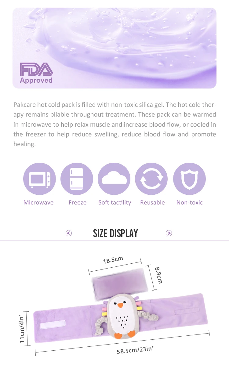 Stomach Colic And Gas Relief Microwavable Calm Baby Heating Pad For