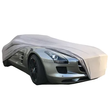 High Elastic Super Soft Stretch Dust proof Breathable Indoor Car Cover for Mustang