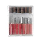 6pcs/set Sanding Bands For Nail Drill Bits Carbide Nail Bit