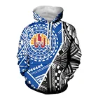 Sleeve Hoodies Cheap Price Polynesian Tribal Print Customized Long Sleeve Hoodies For Man Clothing