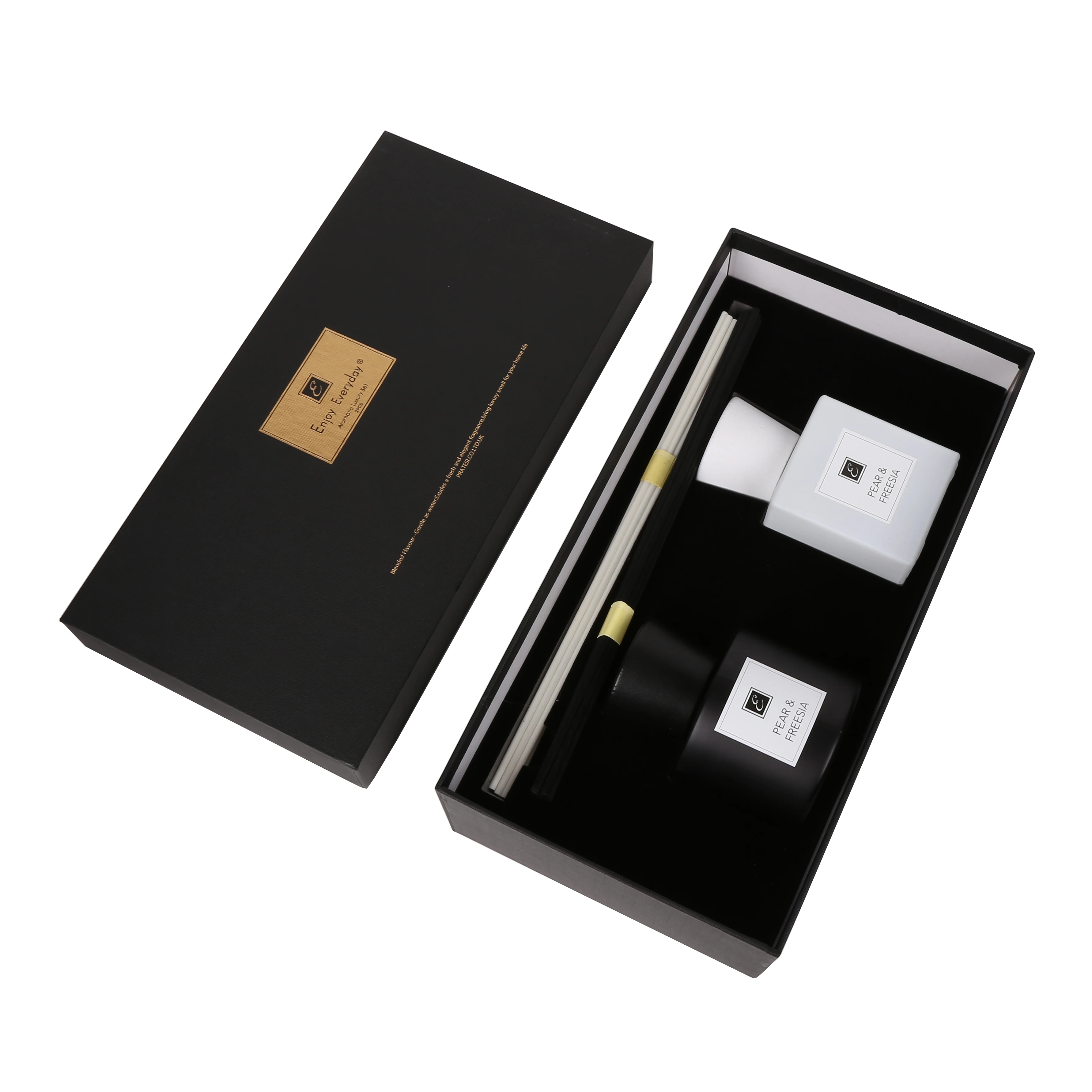 odm long lasting fragrance reed diffuser with custom scent and logo frosted glass bottle air freshener aromatherapy-6