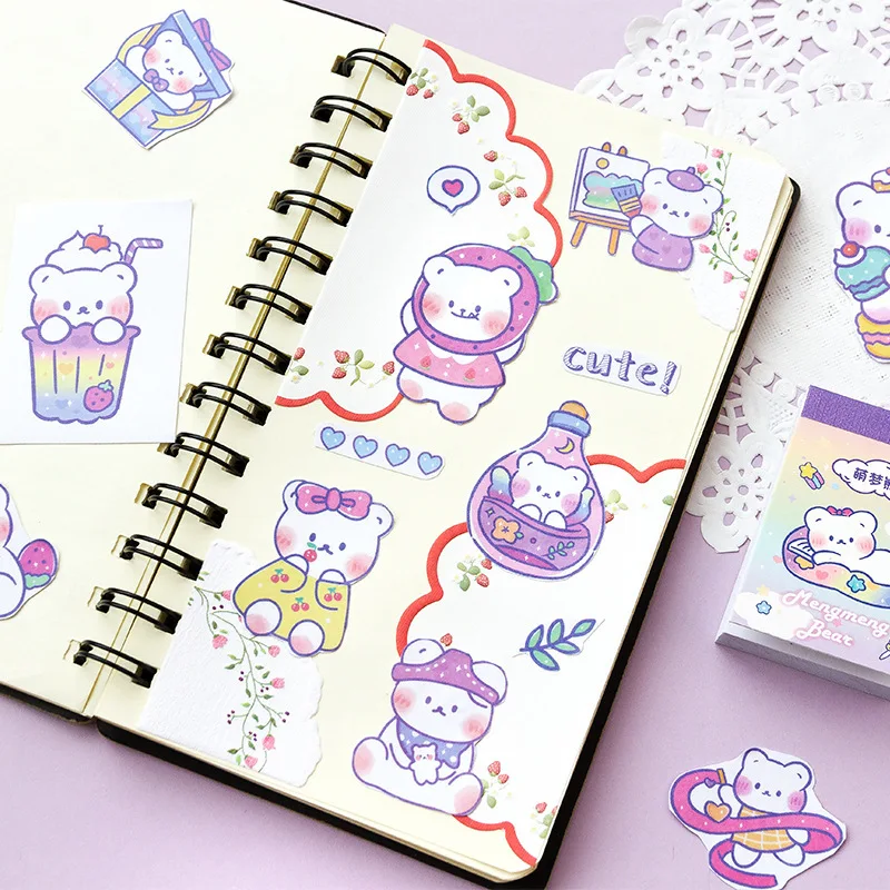 50 Piece Cute Cartoon Sticker Book Creative DIY Hand account Diary Decoration Sticker