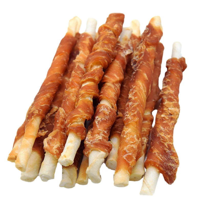 product pet dog dog snacks chicken grinding stick chicken wrapped cowhide dried meat teddy dog chew snacks wholesale-0