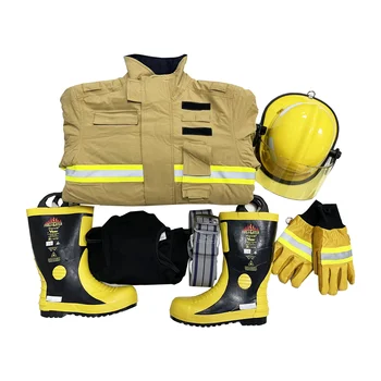 AntiFire FireFighter Equipment Fireman kits Firefighter Gear Uniform EN 469 Bunker Turnout Gear NOMEX Fire Fighting clothing