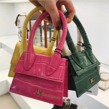 Ins Jacquemus Bag Brand PU Leather Waist Alligator Bags for Women 2021 Designer Hand Bags Mini Purses and Handbags