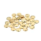Gold Wholesale Custom Gold Plated Round Stainless Steel Pendant