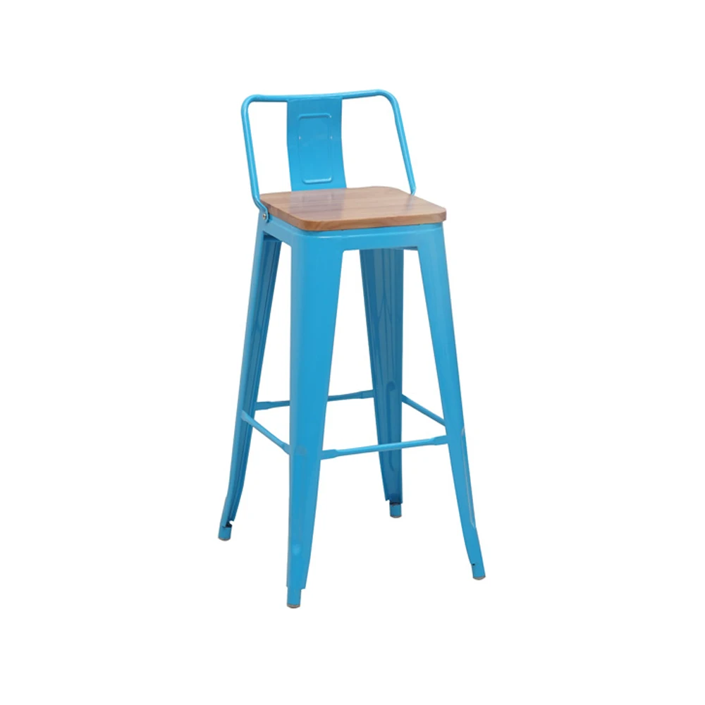 Bar Furniture Counter Height Stool Chairs Industrial Restaurant Dining Metal Wholesale Kitchen High Bar Counter Chair