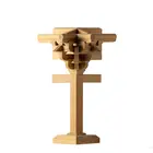 Craft Wan Feng Tang Dynasty Nanchan Temple Corner Set Diy Wood Craft Building Block Toys For Kids And Adults