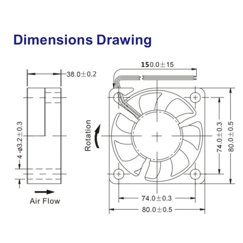Computer Fan, CFM, 12V, 4-PIN, PWM - detail 14