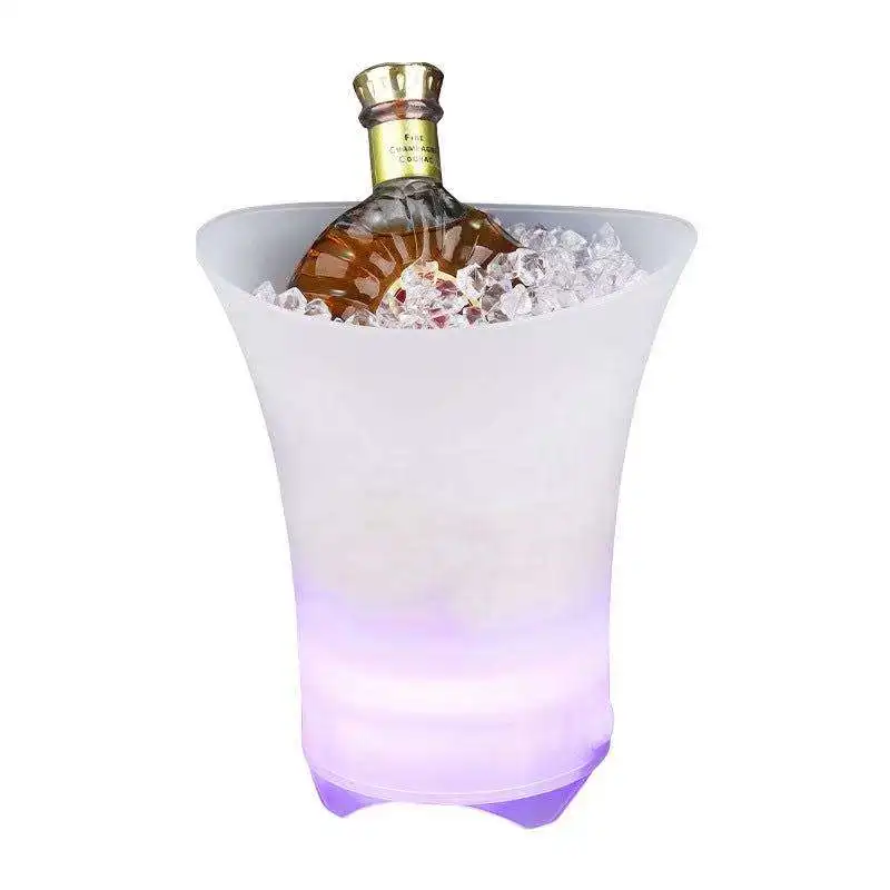 KTV RGB Colorful Light Beer Ice Bucket Speakers Wireless Subwoofer BT Waterproof Ice Buckets Led Party Portable Bar Speaker