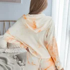 Sweatshirt Women Popular Tracksuit Sports 2 Piece Sets Tie Dye Pullover Hoodies Sweatshirt Women Sweat Sets
