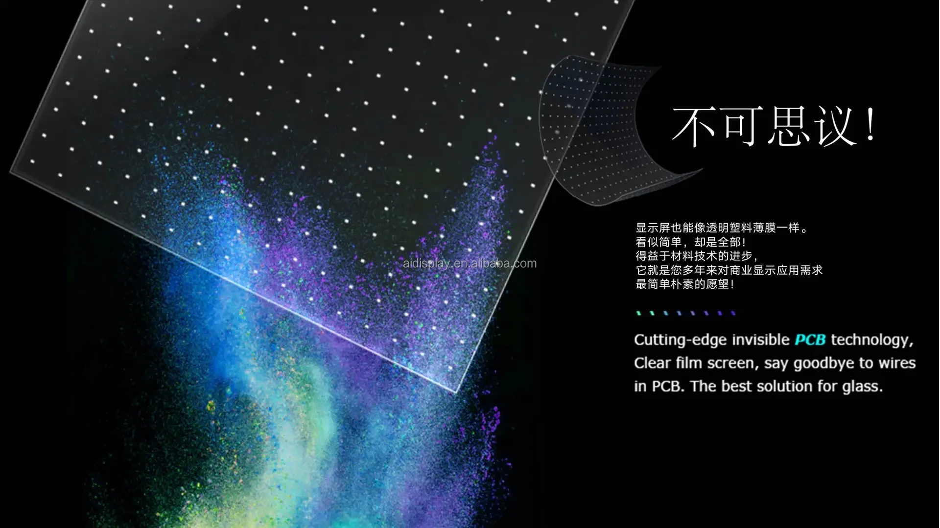 product factory flexible led window film sheets led film water stickiness flexible tv transparency up to crystal film screen video walls-4