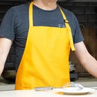 KEFEI Manufacture Ready Made Kitchen Cooking Apron Apron Restaurant Pocket Hotel Uniform BBQ Apron