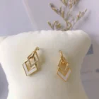 Earrings Drop Diamond Earring Fashion Jewelry Earrings White Oil Drop Diamond Shape Drop Earring Hook For Women