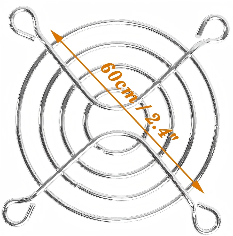 Modern Chrome-plated Metal Fan, 60mm, Iron (Chrome-plated) - detail 4