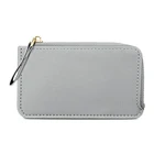 Leather Wallet 2021 Hot Sale Vintage PU Leather Card Holder With Zipper Custom Business Card Bag Wallet