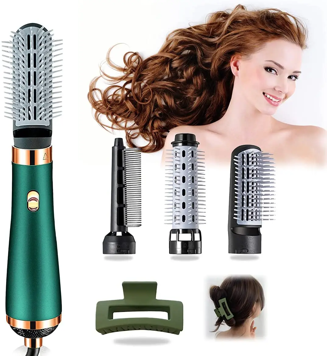 4 In 1 Hot Air Hair Brush Comb,One Step Hair Dryer And Volumizer  Styler,Salon Negative Ionic Blow Dryer Straightener & Curler - Buy One Step Hair  Dryer,Hair Dryer Professional Salon,Hair Dryer Brush
