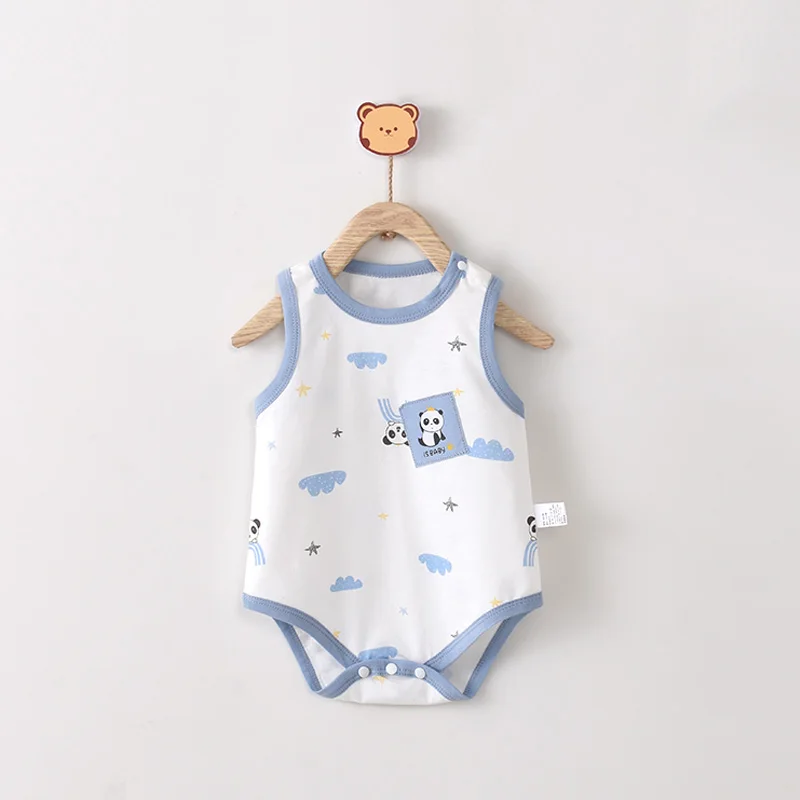 Excellent Quality Hot Selling Baby Conesie Summer Thin Style Cotton Newborn Pajamas