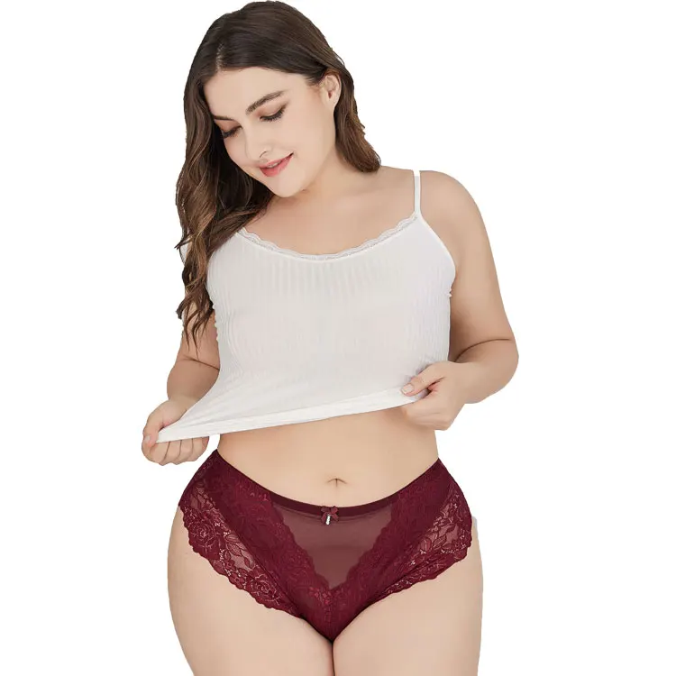 women's plus size lace panties