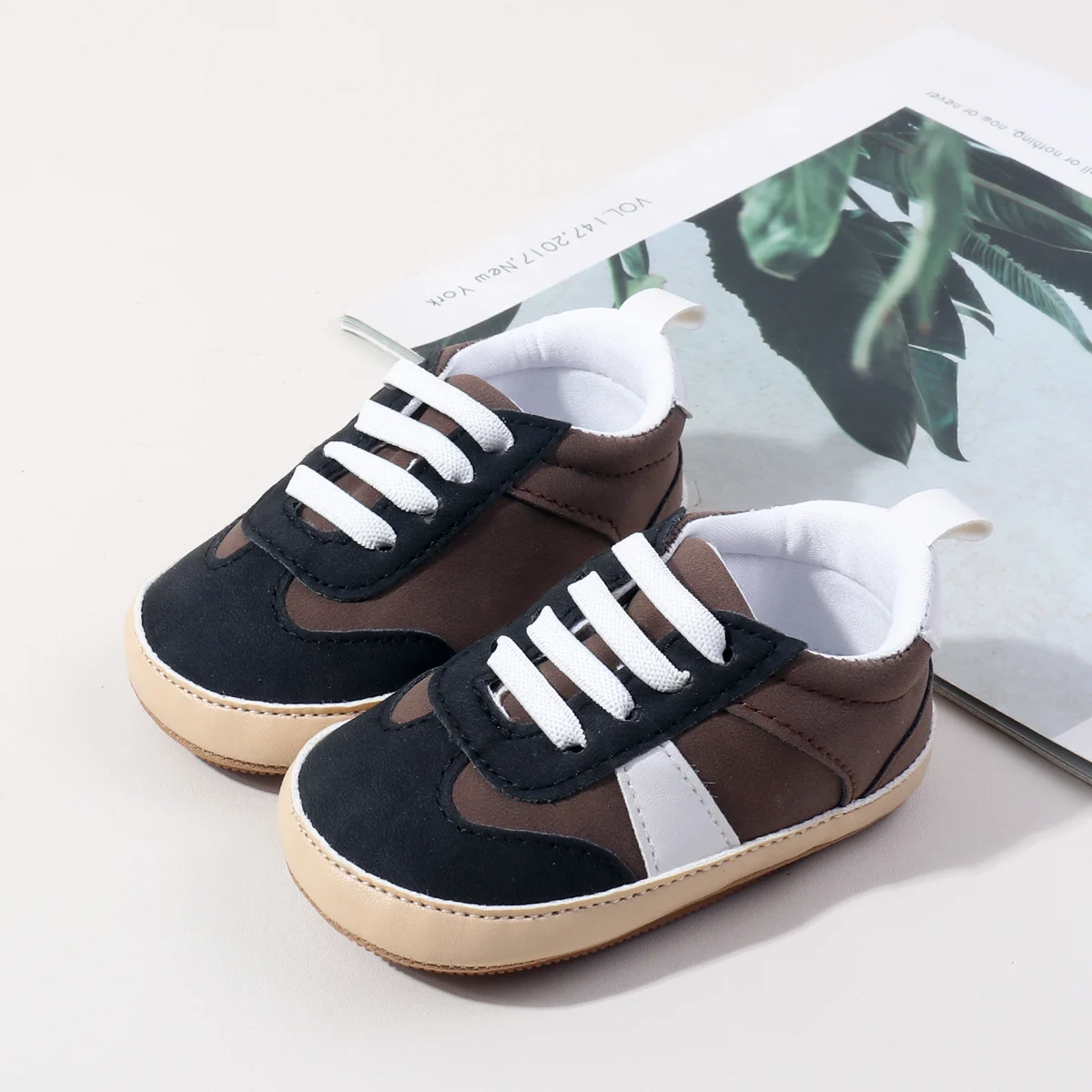 2025 New Designs Lace-up Design Anti-slip Soft Tpr Outsole Baby Boys Shoes Casual Sport Toddler Shoes supplier