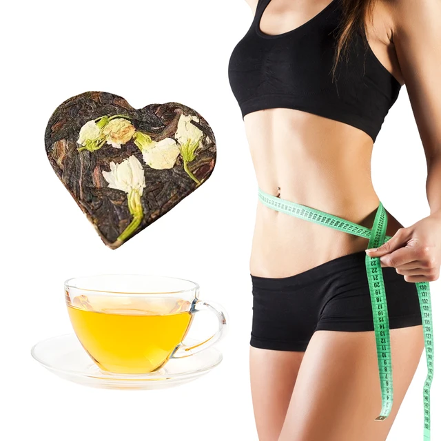 Chinese Healthy Natural Organic Tea Bag Love shaped Independent Packaging Portable Jasmine Pu'er Flavored Tea slimming tea