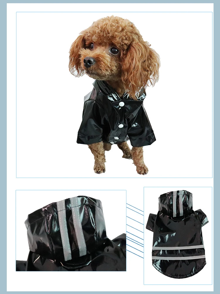 Adjustable Waterproof Reflective Coat Jacket Pet Dog Raincoat