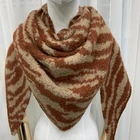 Shawl High Quality Materials Durable Use Women Zebra Print Triangle Shawl Scarf For Women Shawl
